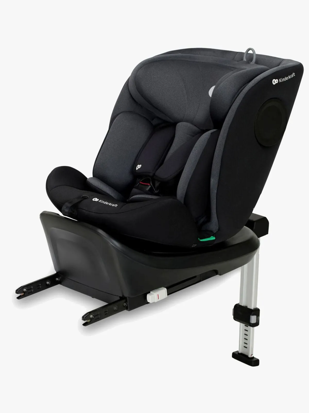 Autostole 9-36 Kg|Kinderkraft I-360 i-Size Autostol, Black Sort