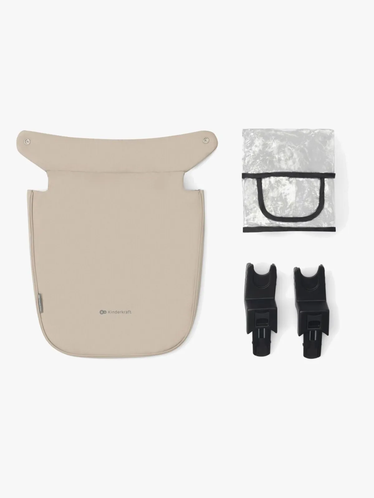 Vognpakker|Kinderkraft 3-i-1 NEWLY Kombivogn Travelsystem, Sand Beige