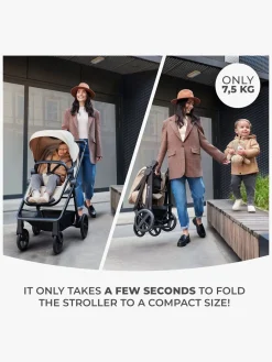 Duo- & Kombivogne|Kinderkraft 3-i-1 NEWLY Kombivogn Travelsystem, Classic Black Sort