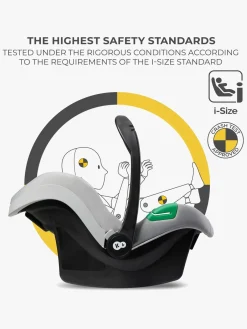 Kinderkraft Duo- & Kombivogne-3-i-1 NEWLY Kombivogn Travelsystem, Moonlight Grey