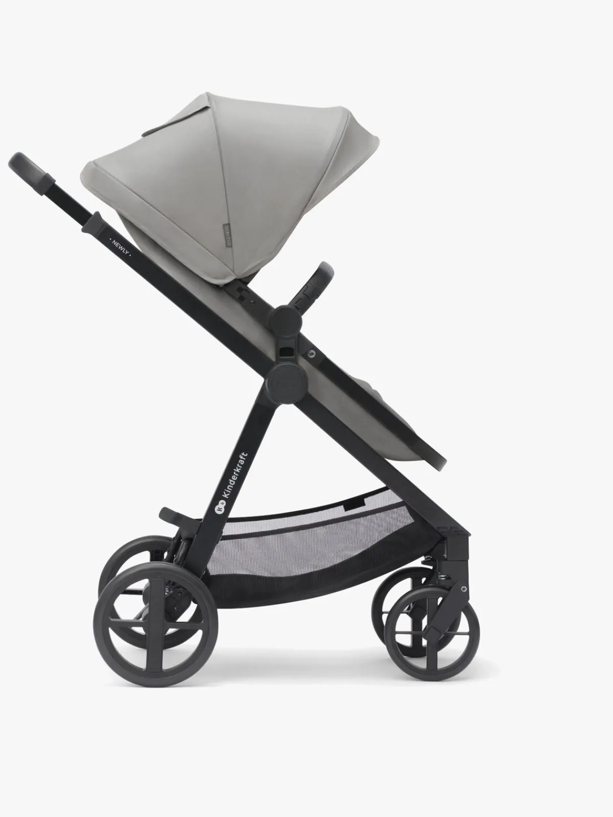 Kinderkraft Duo- & Kombivogne-3-i-1 NEWLY Kombivogn Travelsystem, Moonlight Grey