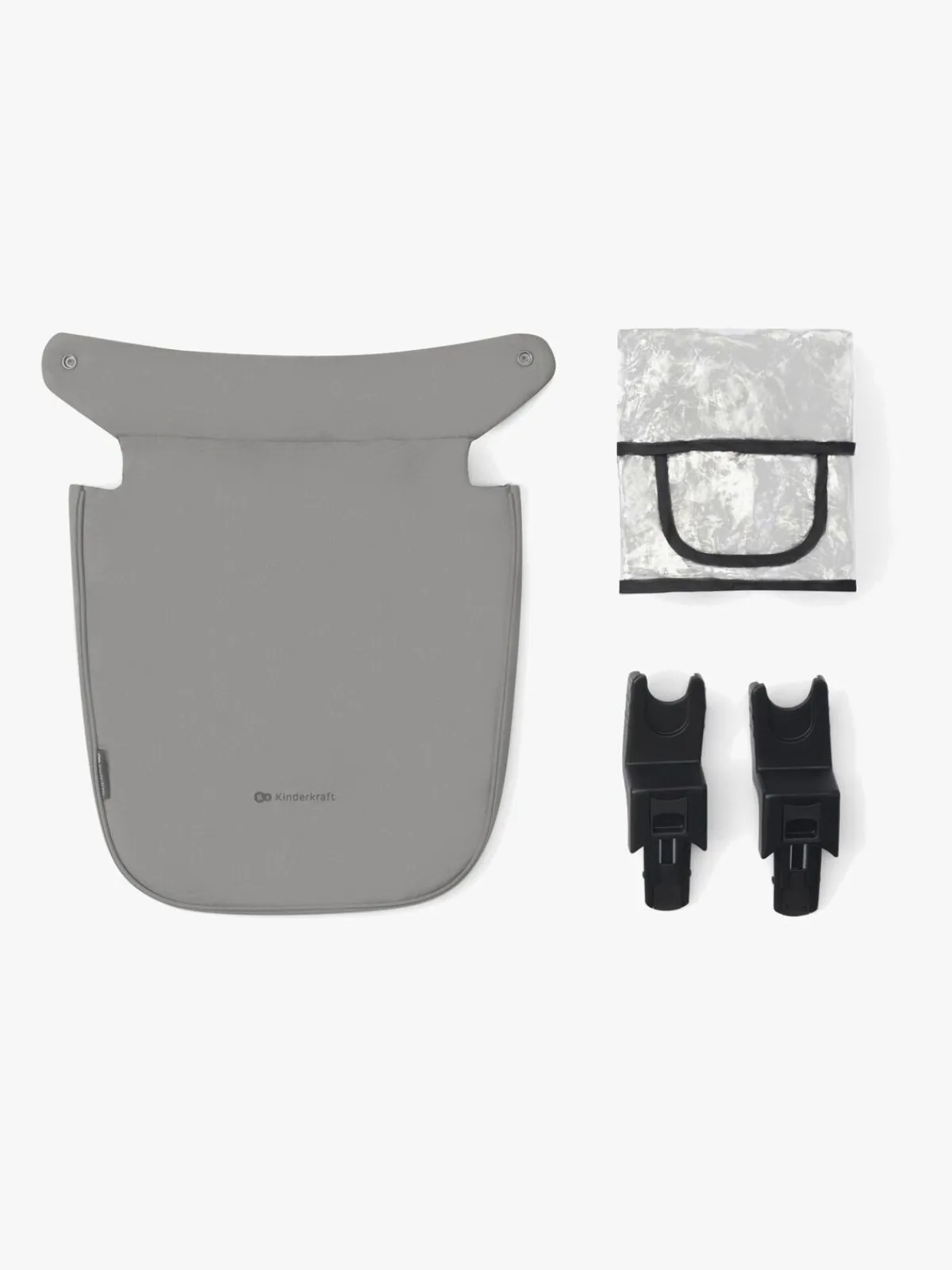 Kinderkraft Duo- & Kombivogne-3-i-1 NEWLY Kombivogn Travelsystem, Moonlight Grey