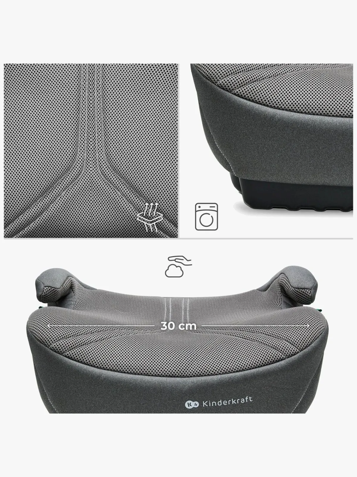 Kinderkraft I-BOOST 2 PRO Selepude, Grey