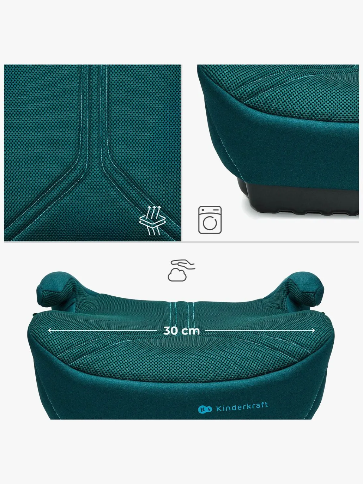 Selepuder|Kinderkraft I-BOOST 2 PRO Selepude, Green Grøn