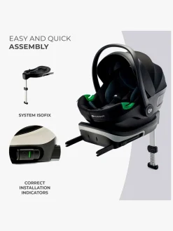 Kinderkraft I-CARE i-Size Autostol Baby, Graphite Black