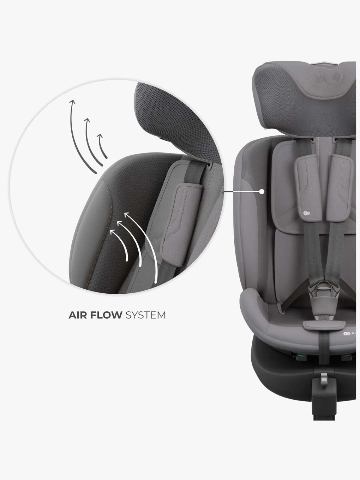Kinderkraft I-FIX ENDURA SAFE Autostol, Grey
