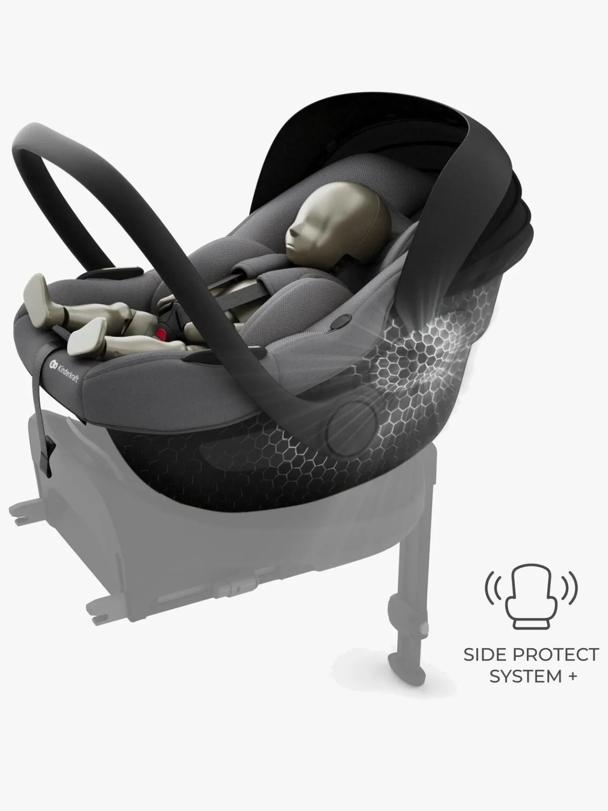 Kinderkraft Autostole 0-13 Kg-I-LITE Autostol Baby, Cool Grey