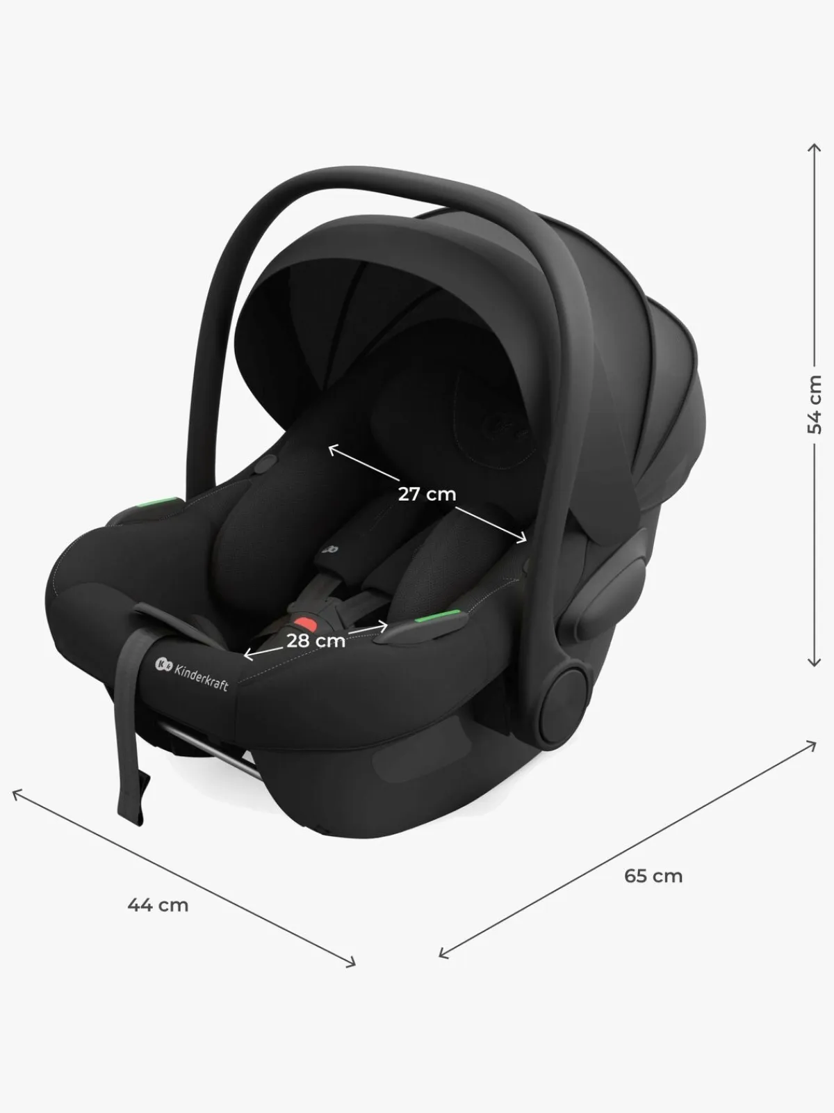 Kinderkraft Autostole 0-13 Kg-I-LITE Autostol Baby, Graphite Black