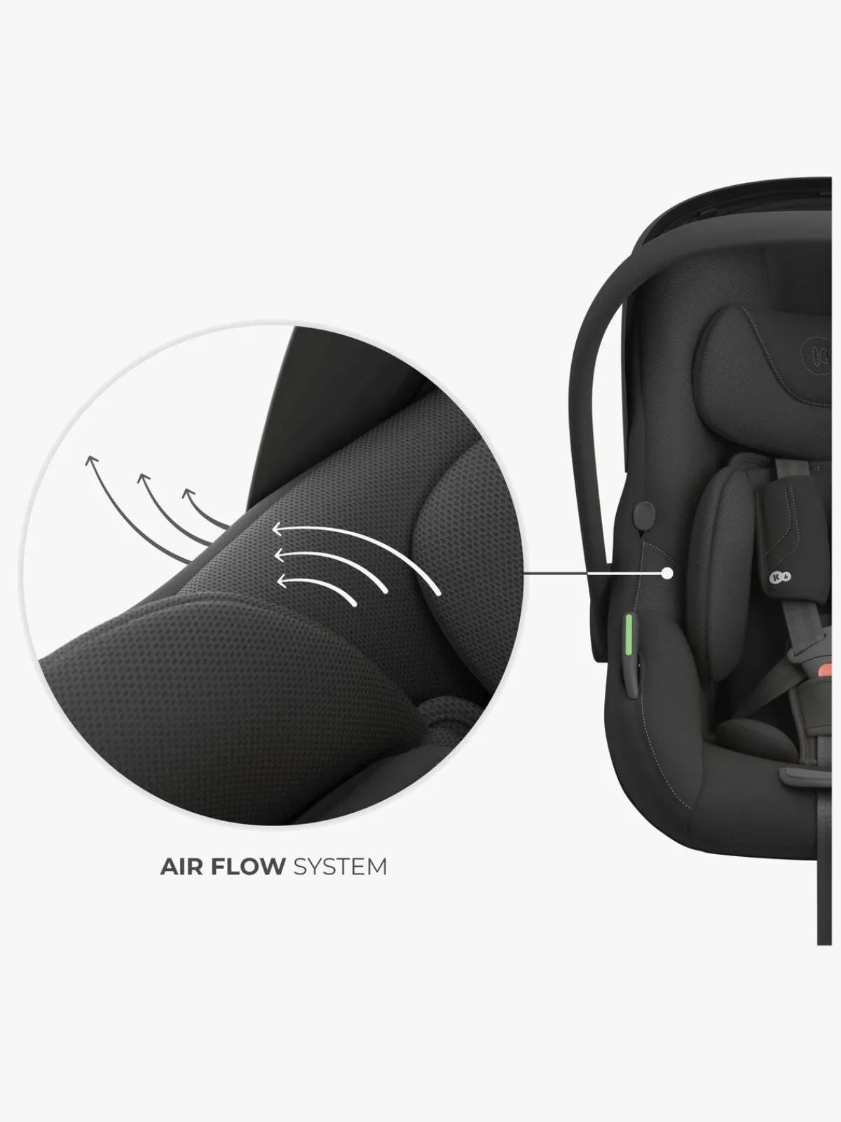 Kinderkraft Autostole 0-13 Kg-I-LITE Autostol Baby, Graphite Black