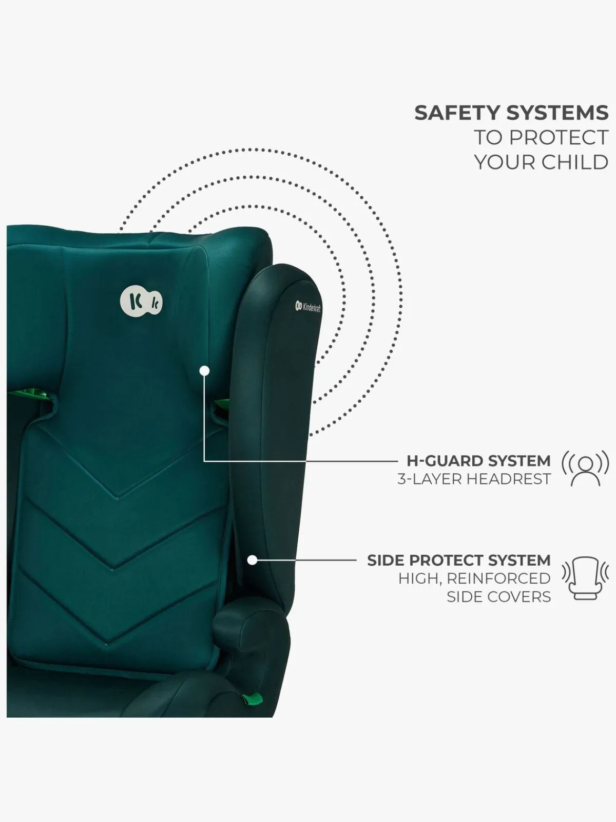 Kinderkraft Autostole 15-36 Kg-I-SPARK i-Size Autostol, Green