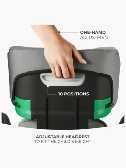 Autostole 15-36 Kg|Kinderkraft I-SPARK i-Size Autostol, Pink Lyserød/Grå