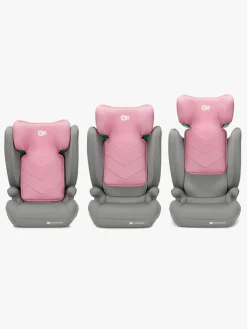 Autostole 15-36 Kg|Kinderkraft I-SPARK i-Size Autostol, Pink Lyserød/Grå