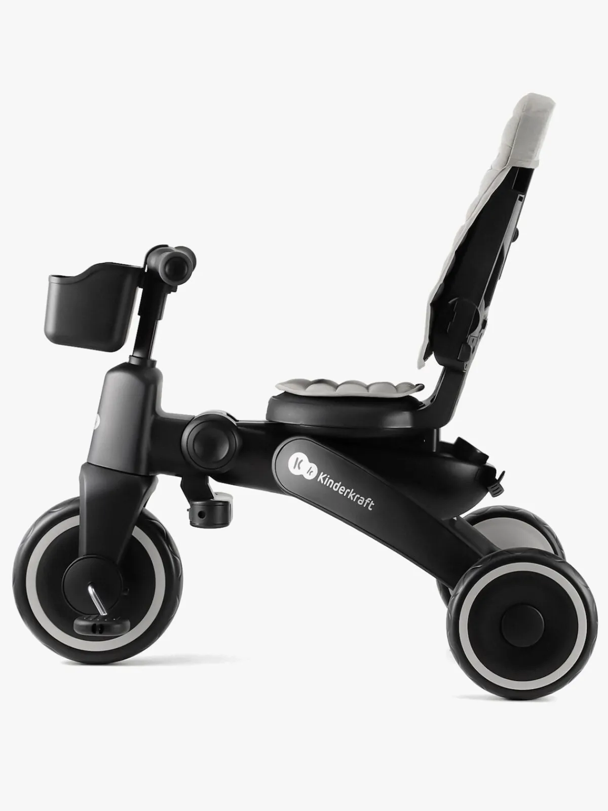 Kinderkraft Cykler-Jazz 4-i-1 Trehjulet Cykel, Grå