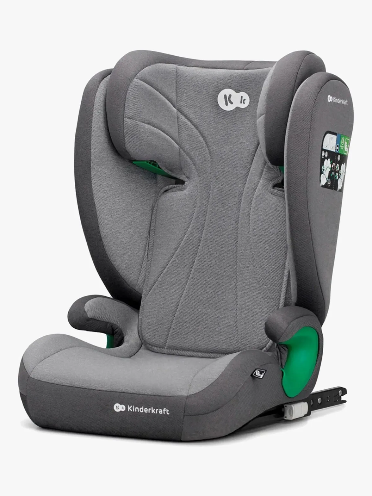 Kinderkraft JUNIOR FIX 2 i-Size Autostol, Rocket Grey