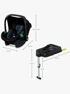 Autostole 0-13 Kg|Kinderkraft MINK PRO i-Size Autostol Baby inkl MINK FX Base, Black