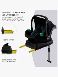 Autostole 0-13 Kg|Kinderkraft MINK PRO i-Size Autostol Baby inkl MINK FX Base, Black