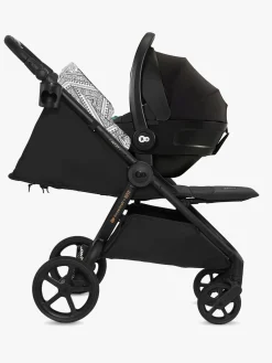 Rejseklapvogne|Kinderkraft MITZY BIZUU Klapvogn, Lunar Black Sort