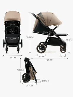 Kinderkraft MITZY Klapvogn, Linen