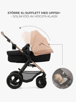 Kinderkraft Duo- & Kombivogne-MOOV 2 Air 3-in-1 Kombivogn, Sand