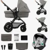 Kinderkraft Duo- & Kombivogne-MOOV 2 Air 3-in-1 Duovogn, Light Grey