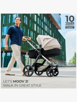 Kinderkraft Duo- & Kombivogne-MOOV 2 Air 3-in-1 Duovogn, Light Grey