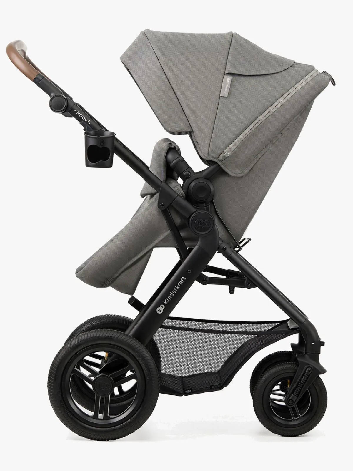 Kinderkraft Duo- & Kombivogne-MOOV 2 Air 3-in-1 Duovogn, Light Grey