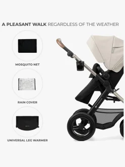 Kinderkraft Duo- & Kombivogne-MOOV 2 4-in-1 Air Duovogn, Moonlight Grey