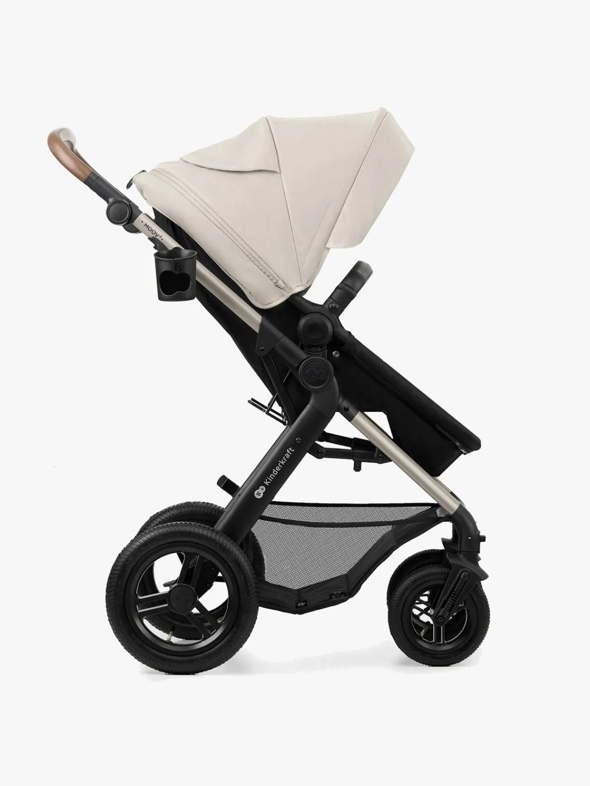 Kinderkraft Duo- & Kombivogne-MOOV 2 4-in-1 Air Duovogn, Moonlight Grey
