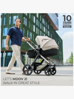 Duo- & Kombivogne|Kinderkraft MOOV 2 4-in-1 Duovogn, Pure Black Sort