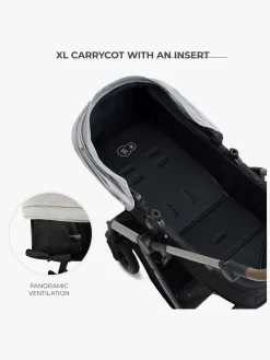 Duo- & Kombivogne|Kinderkraft MOOV 2 XL Air Kombivogn, Moonlight Grey Grå
