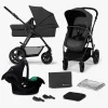 Kinderkraft Duo- & Kombivogne-MOOV CT 3-in-1 Mink Pro Kombivogn, Black