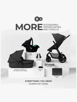 Kinderkraft Duo- & Kombivogne-MOOV CT 3-in-1 Mink Pro Kombivogn, Black