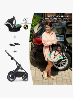 Kinderkraft Vognpakker-Multifunctional 3-in-1 B-Tour Mink Pro Kombivogn, Dark Grey