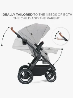 Kinderkraft Multifunctional 3-in-1 B-Tour Mink Pro Kombivogn, Light Grey