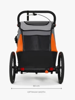 Aktivitetsvogne|Kinderkraft Nava Cykelanhænger, Sunny Orange
