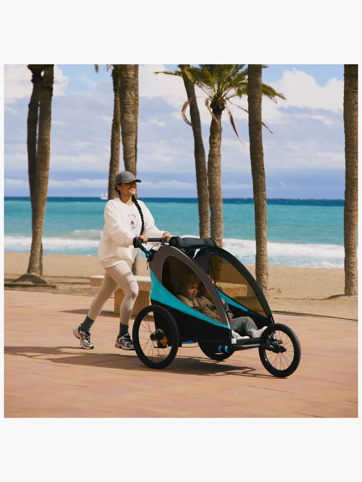 Aktivitetsvogne|Kinderkraft Nava Cykelanhænger, Sunny Orange