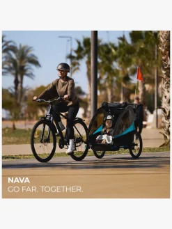 Aktivitetsvogne|Kinderkraft Nava Cykelanhænger, Sunny Orange