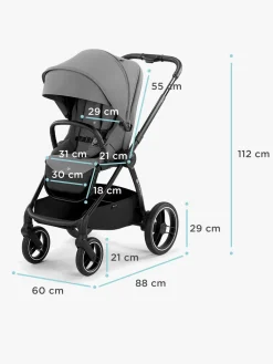 Kinderkraft Duo- & Kombivogne-NEA 2-in-1 Duovogn, Platinum Grey