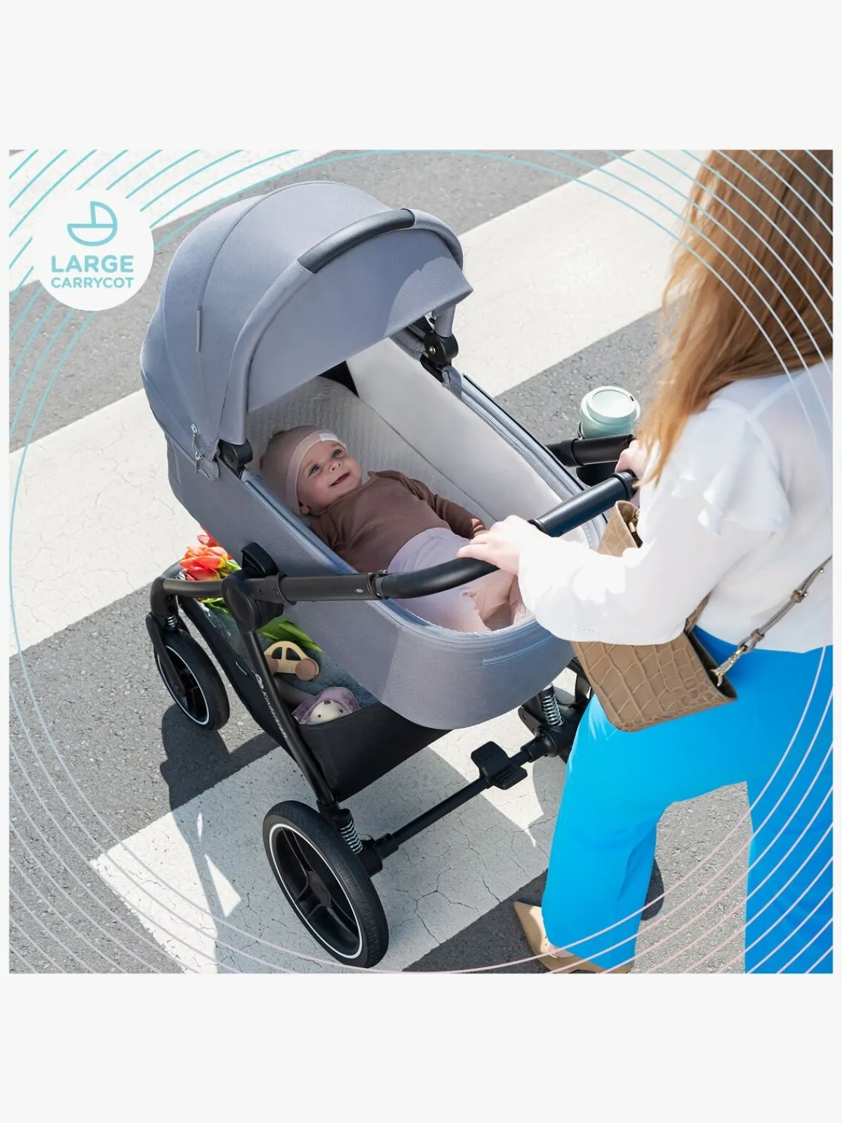 Kinderkraft Duo- & Kombivogne-NEA 2-in-1 Duovogn, Platinum Grey
