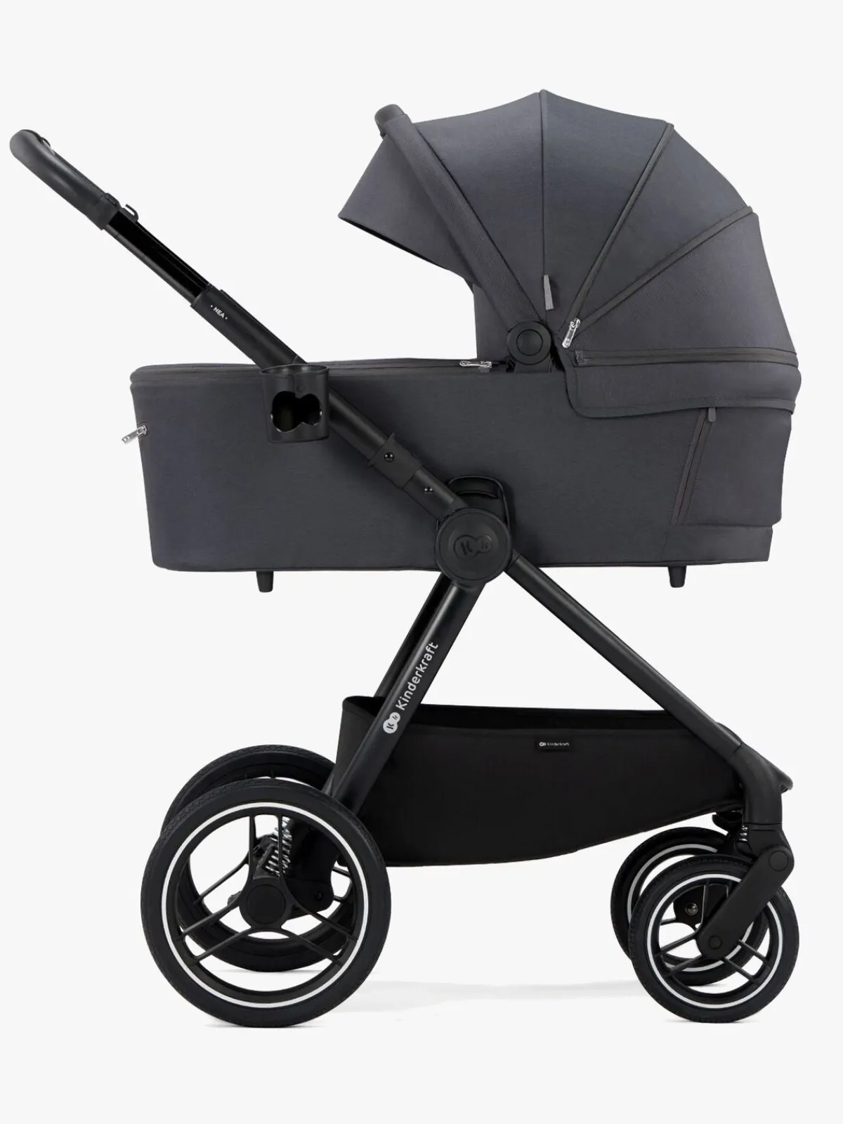 Duo- & Kombivogne|Kinderkraft NEA 2-in-1 Duovogn, Deep Grey Grå