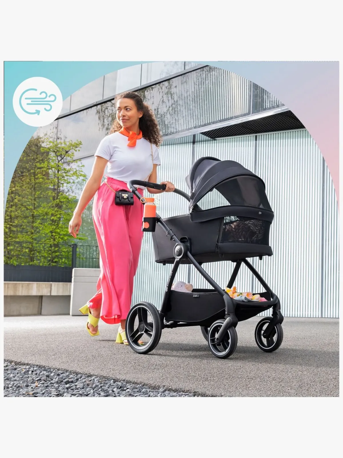 Kinderkraft Duo- & Kombivogne-NEA 2-in-1 Duovogn, Deep Grey
