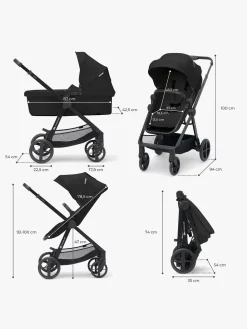 Kinderkraft NEWLY Mink Pro Kombivogn 4-i-1, Classic Black