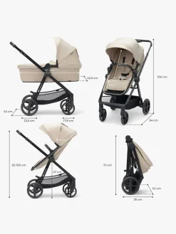 Kinderkraft Duo- & Kombivogne-NEWLY Mink Pro Kombivogn 4-i-1, Sand