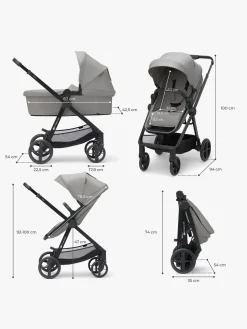Kinderkraft NEWLY Mink Pro Kombivogn 4-i-1, Moonlight Grey