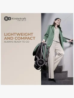 Klapvogne|Kinderkraft NUBI 2 Klapvogn, Mystic Green Grøn