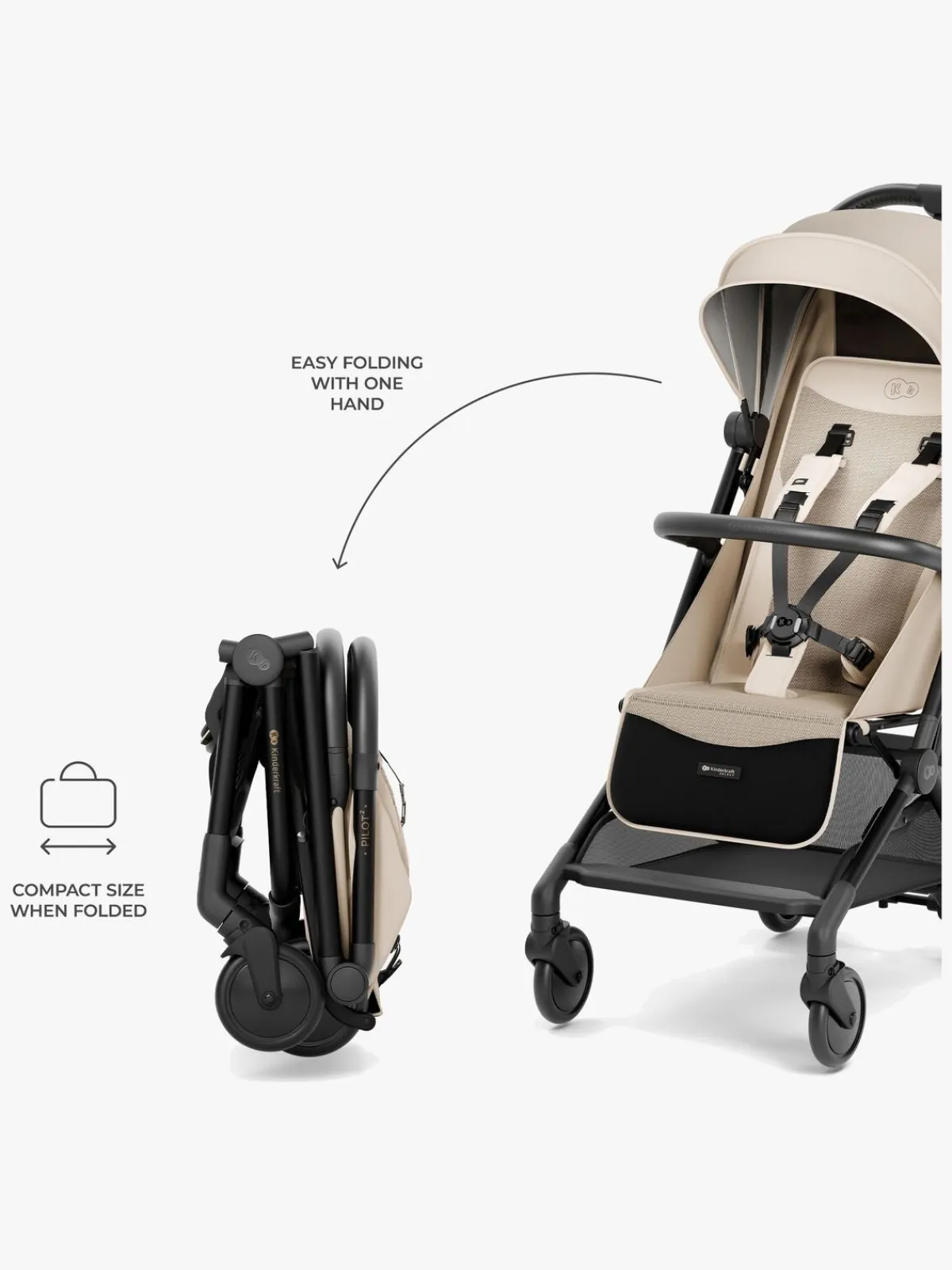 Kinderkraft PILOT 2 Klapvogn, Soft