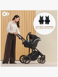 Vognpakker|Kinderkraft PRIME 2 3-in-1 Duovogn Travelsystem inkl. Mink Pro, Sandrose Beige