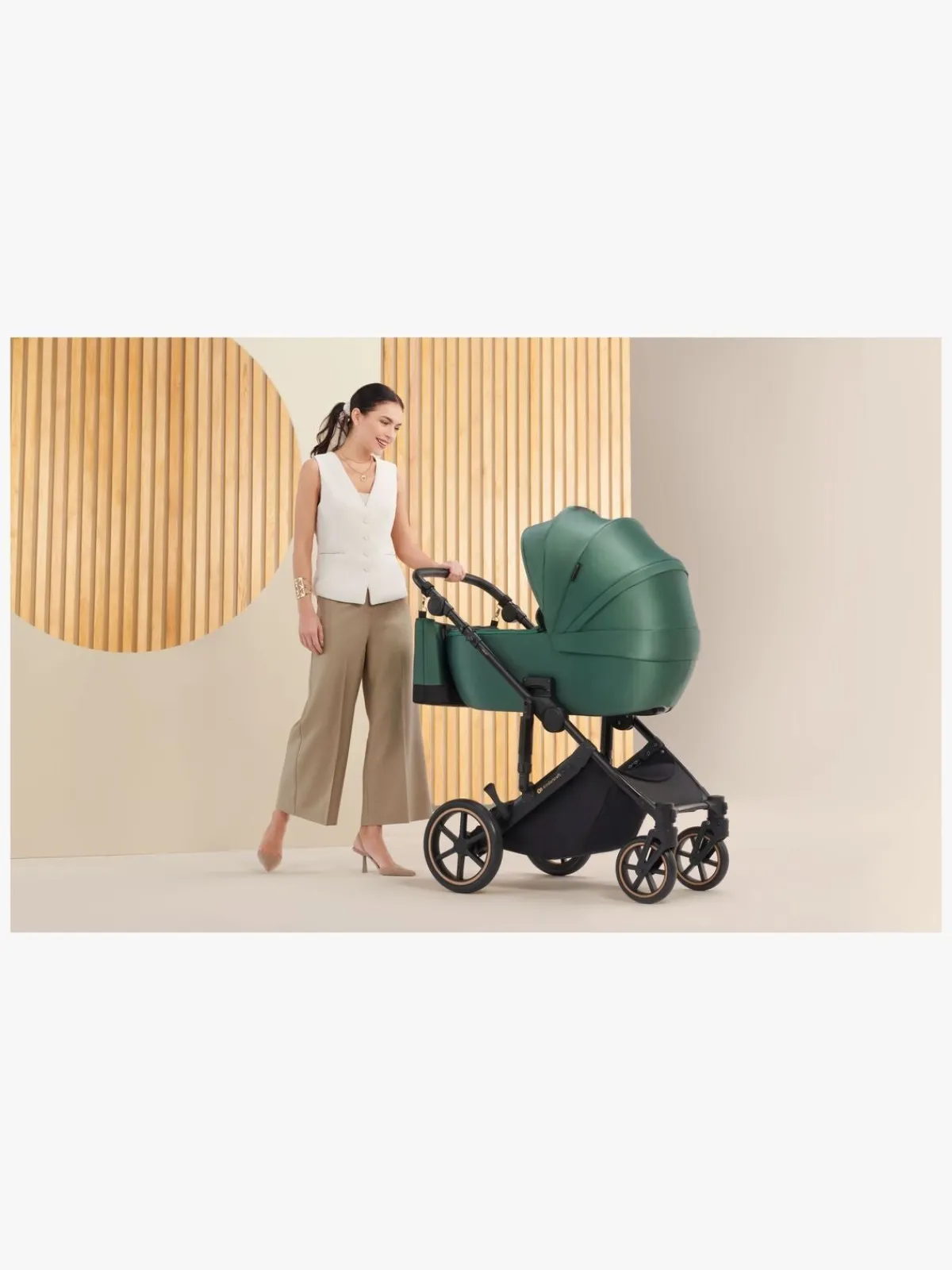 Kinderkraft Prime 2 2-in-1 Duovogn, Dark Green