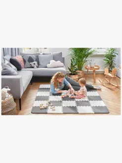 Børn Kinderkraft Puslespilstæppe 150x180 Foam, Sort