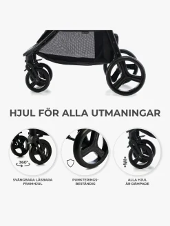 Kinderkraft RINE Klapvogn, Classic Black